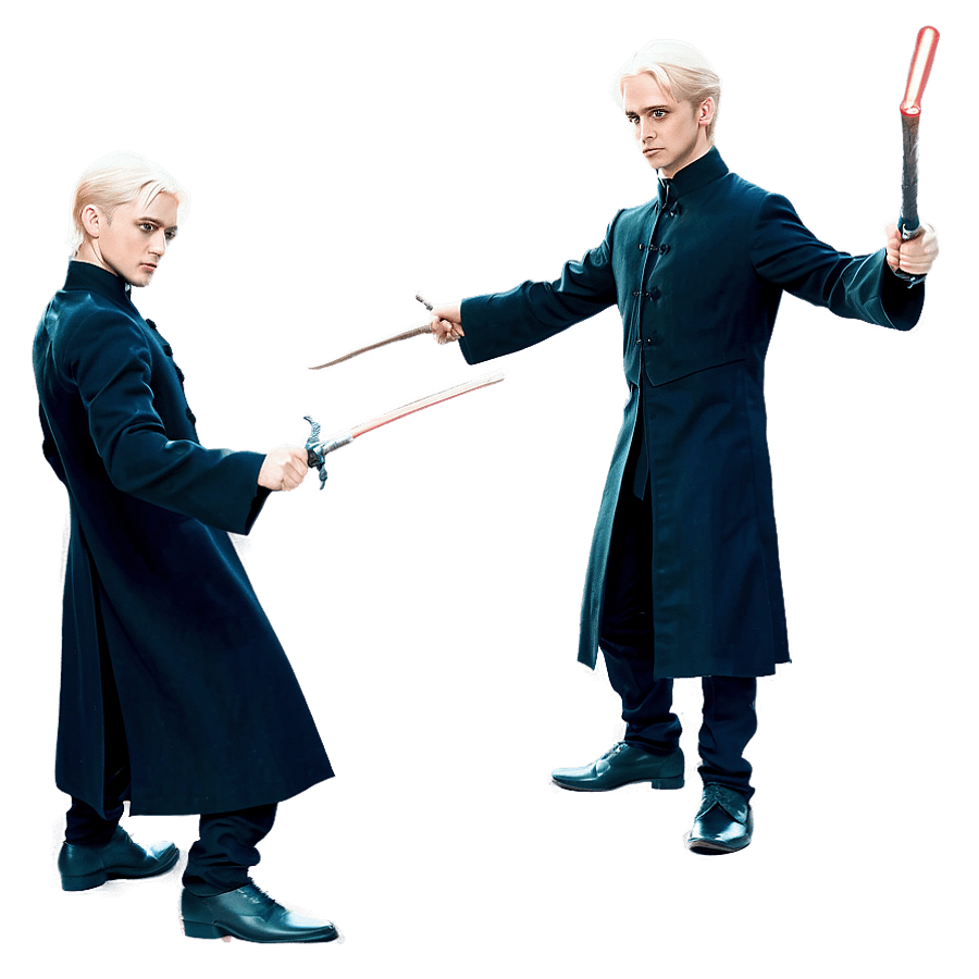 Draco Malfoy Duel Pose PNG 06232024