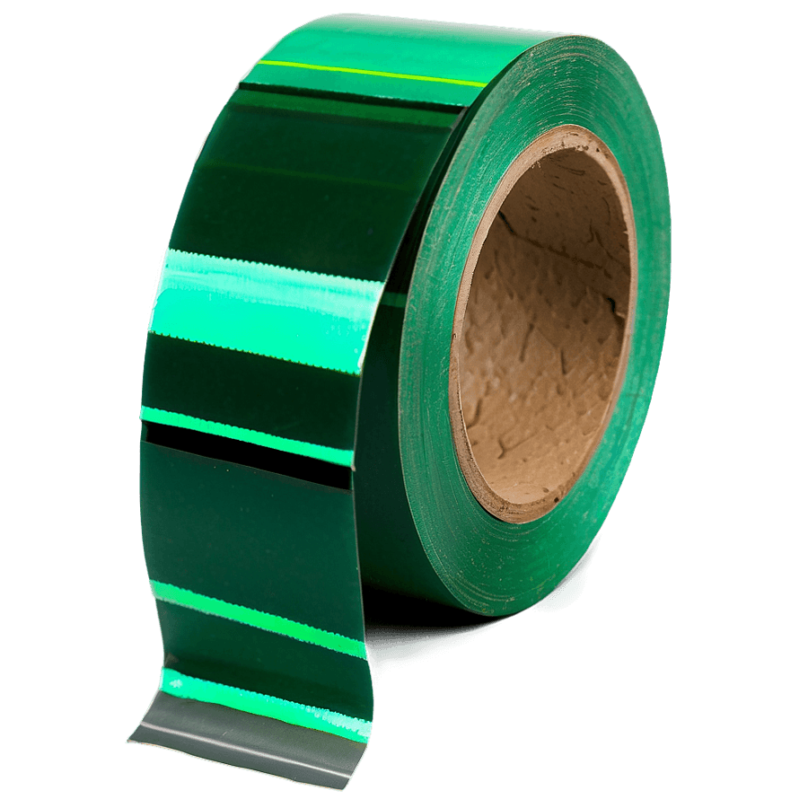 Reflective Green Tape PNG 06282024