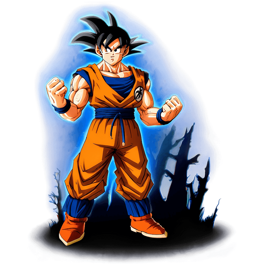Goku Stand with Determination PNG 06292024