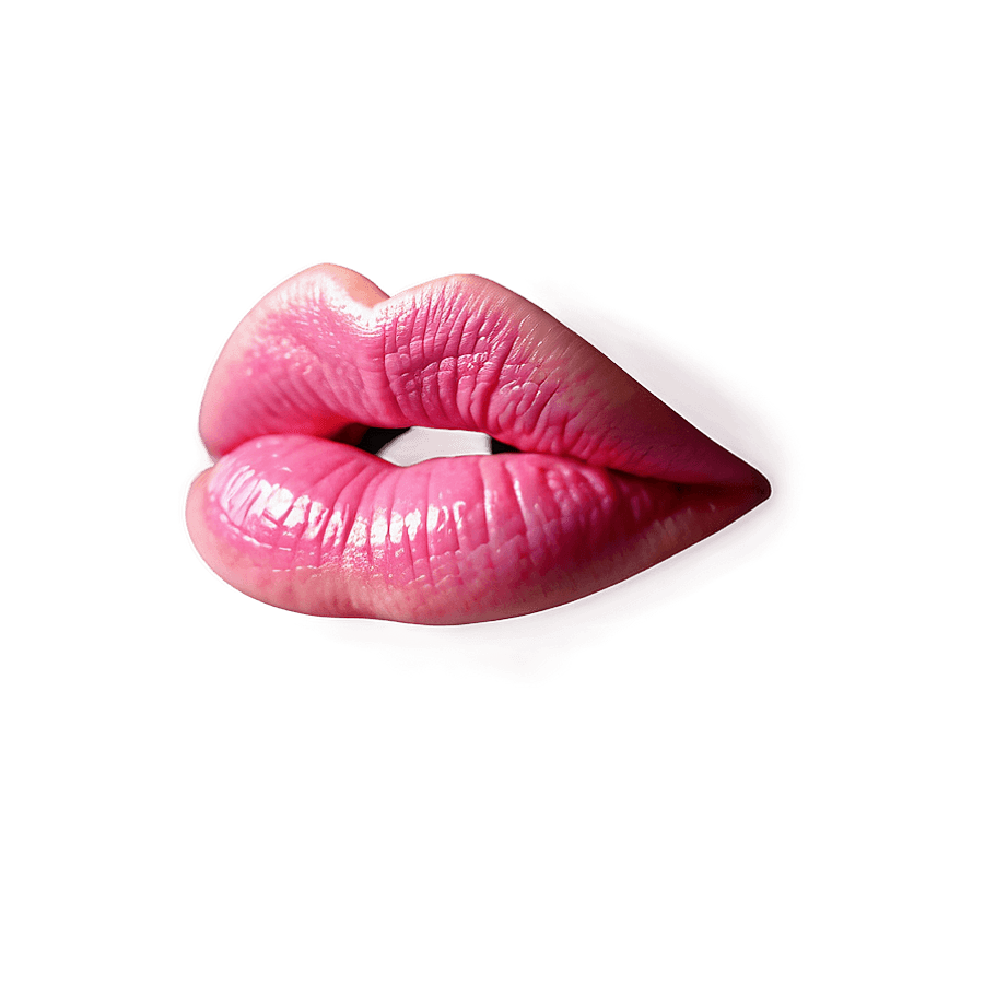 Pink Lips in Kiss Shape PNG gcp
