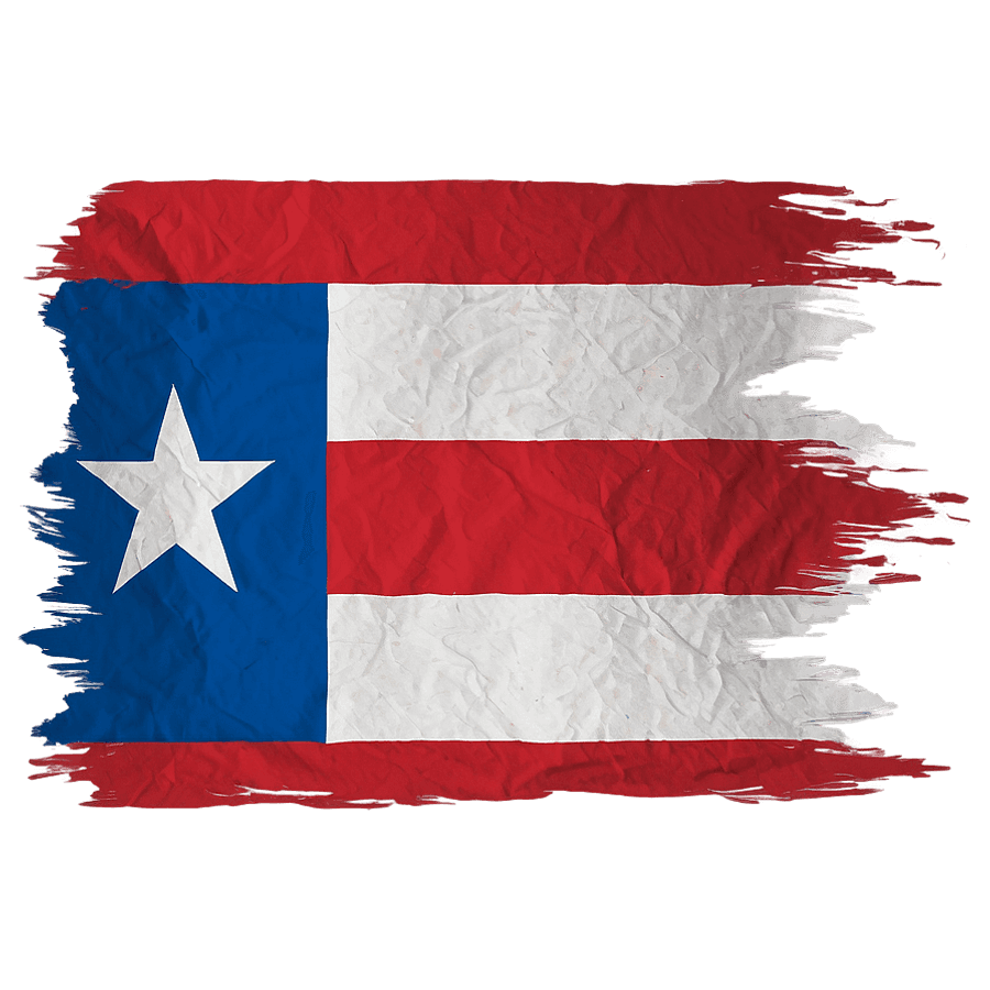 Minimalist Puerto Rico Flag PNG 05242024