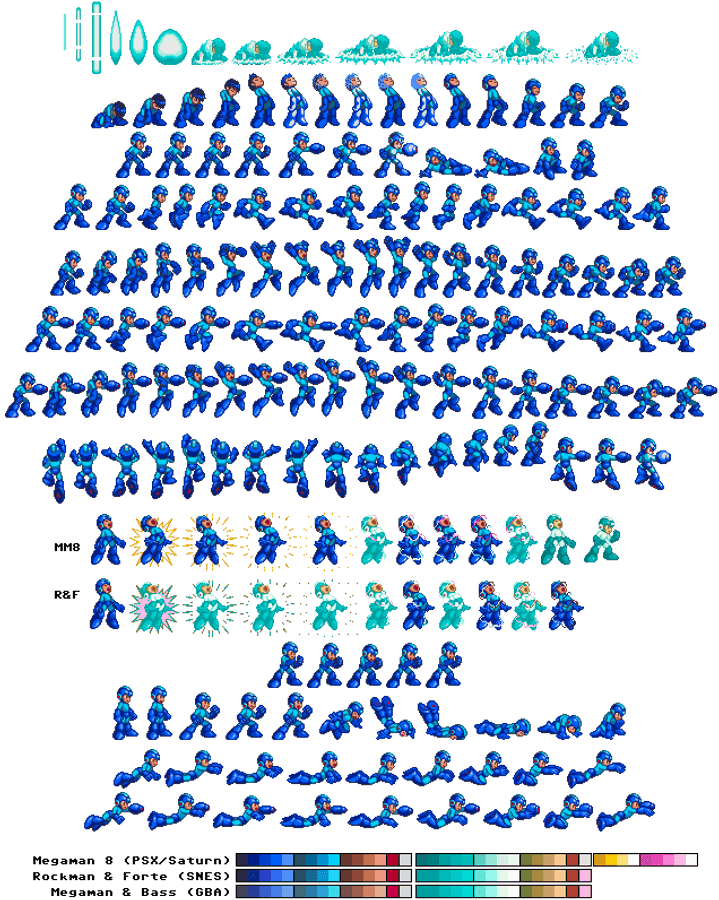 Mega Man Sprite Sheet Compilation