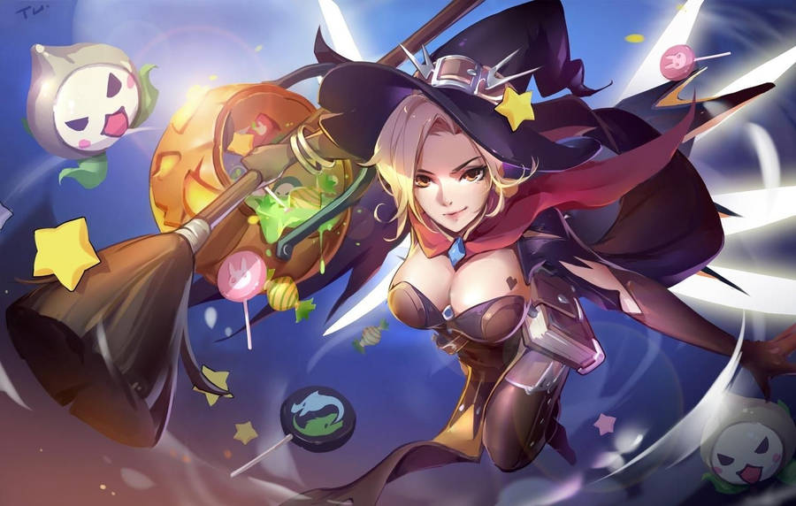 Mercy Halloween Witch Outfit. 