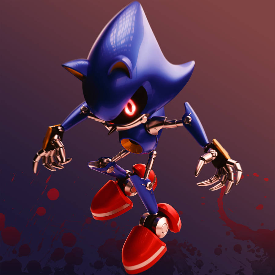 Download Metal Sonic Bloody Art Wallpaper | Wallpapers.com