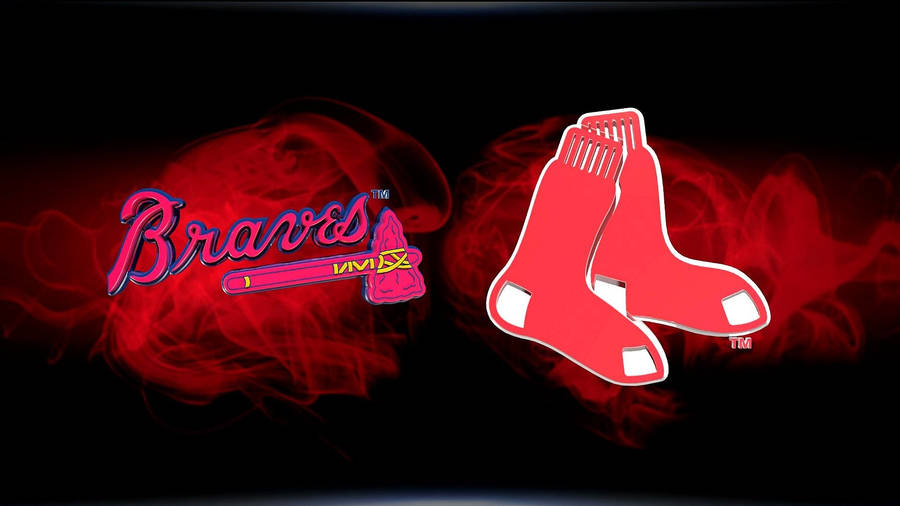 "AtlantaBraves Versus Red Sox" på svenska blir "Atlanta Braves mot Red Sox". Detta kan vara en intressant bakgrundsbild för en dator eller mobil för sportfans eller för personer som är intresserade av baseball.