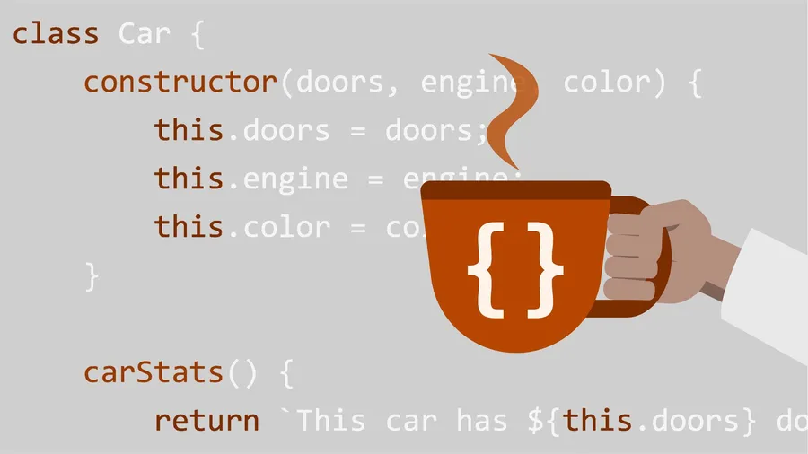 Coding Coffee Cup Java Script Class Example