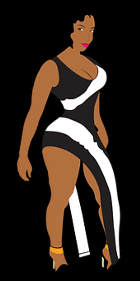 Stylish Animated Female Figure