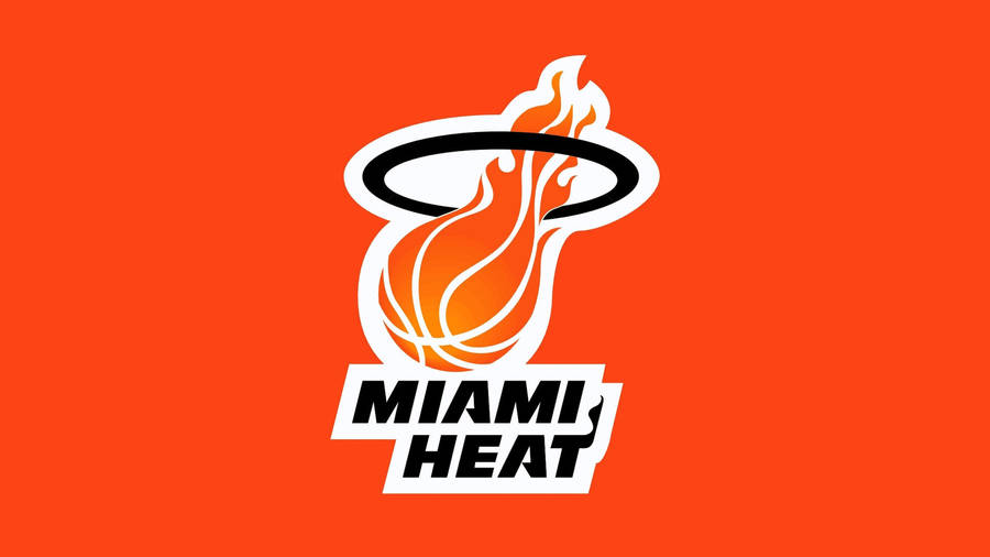 Download Miami Heat Blazing Logo Wallpaper | Wallpapers.com