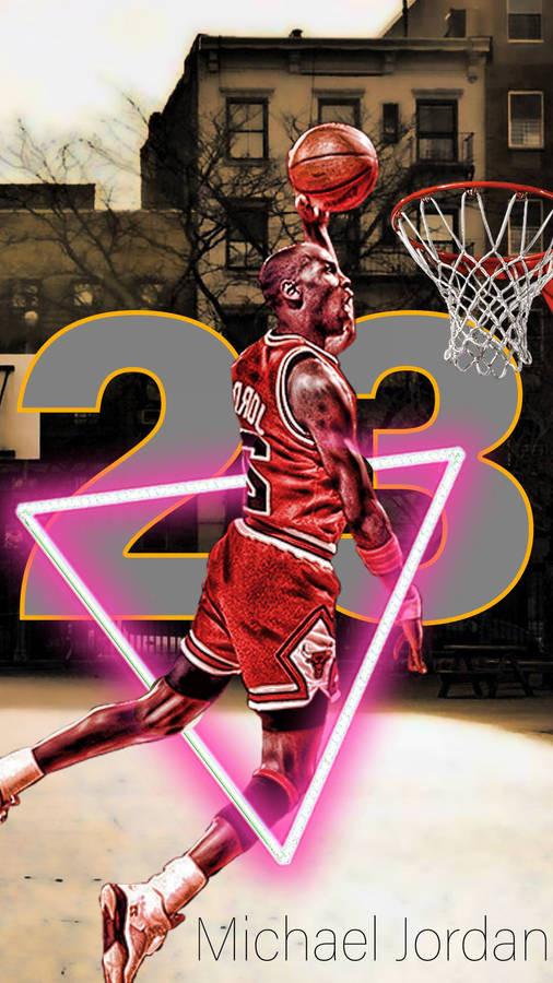 Download Michael Jordan 23 Cool Basketball Iphone Wallpaper ...