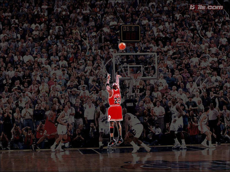 Download Michael Jordan 3pointer Wallpaper