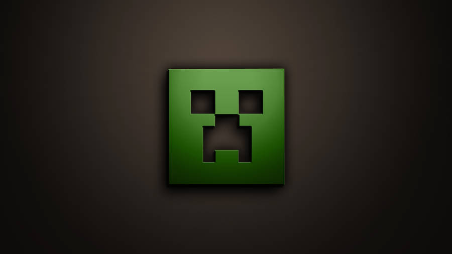 Download Minecraft Creeper Slime Logo Wallpaper