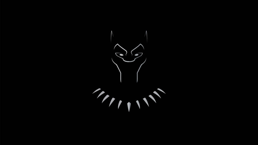 Download Minimal Black Panther 4k Ultra Hd Dark Wallpaper | Wallpapers.com