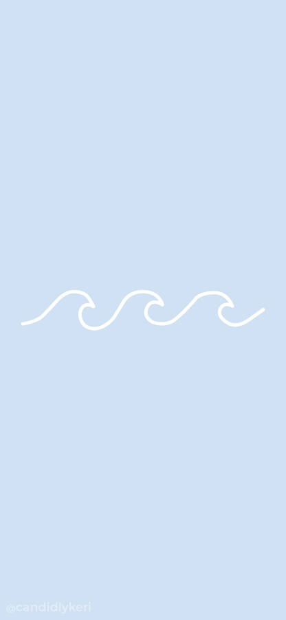 Download Minimalist Aesthetic White Wave Art Wallpaper | Wallpapers.com