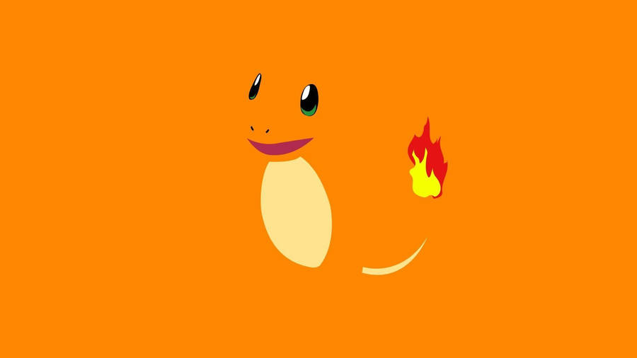 Download Minimalist Art Charmander Wallpaper 