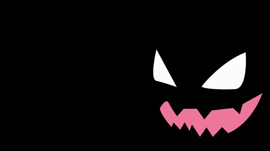 Download Minimalist Gengar Face Wallpaper | Wallpapers.com