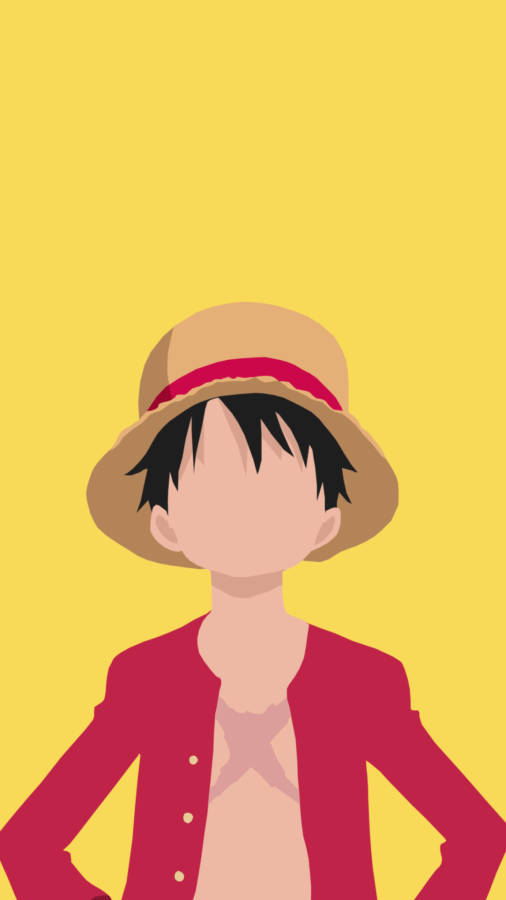 Download Minimalist Luffy One Piece Iphone Wallpaper Wallpapers Com