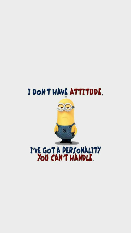 Download Minion Meme Attitude Personality Wallpaper | Wallpapers.com