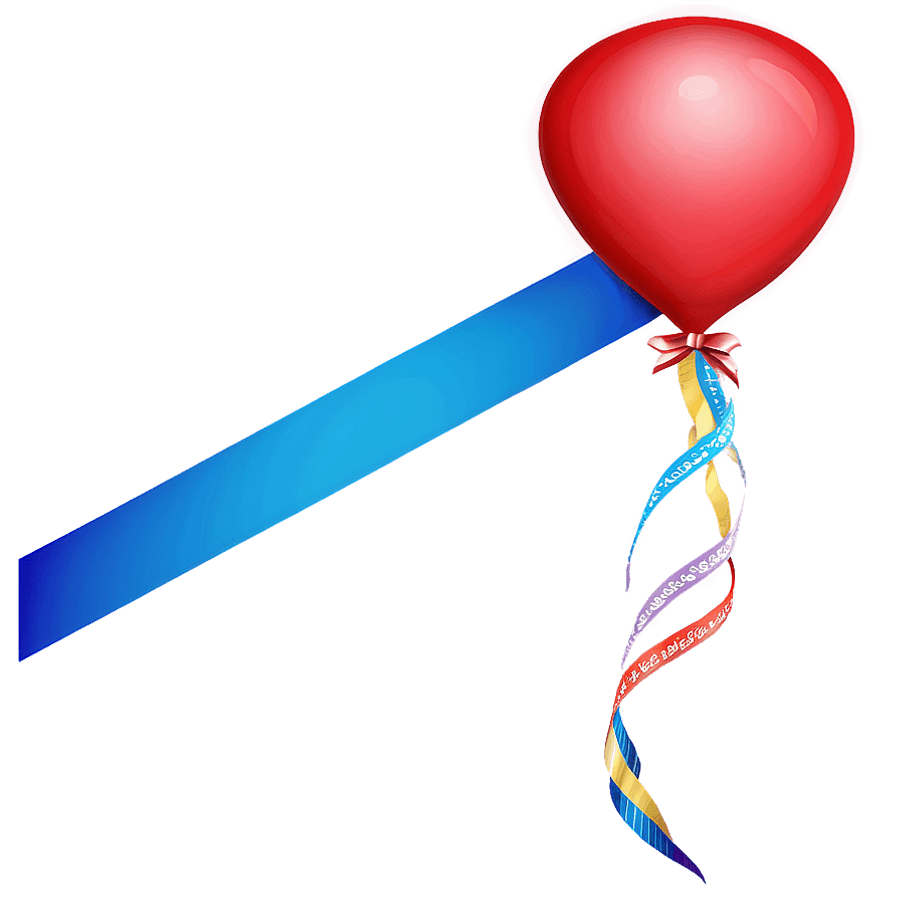 Balloon Banner PNG nbj99