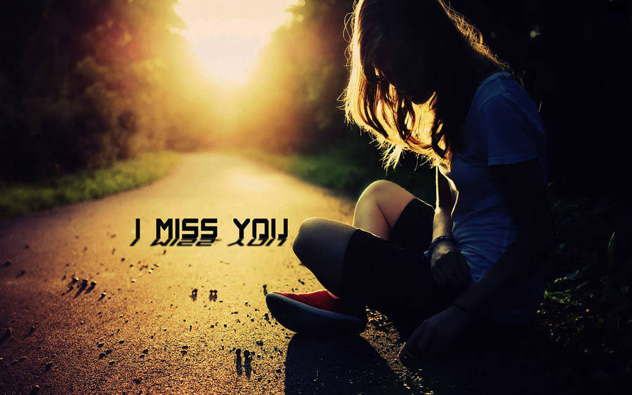 Download Missing You Sad Girl Wallpaper | Wallpapers.com