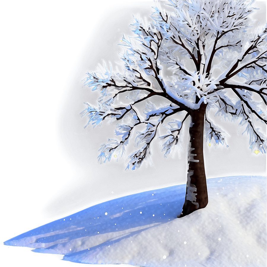 Snowy Tree PNG poy43