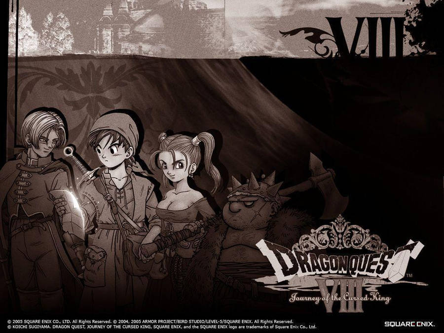Black And White Heroes From Dragon Quest VIII
