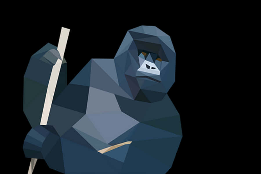 Geometric Monkey Artwork