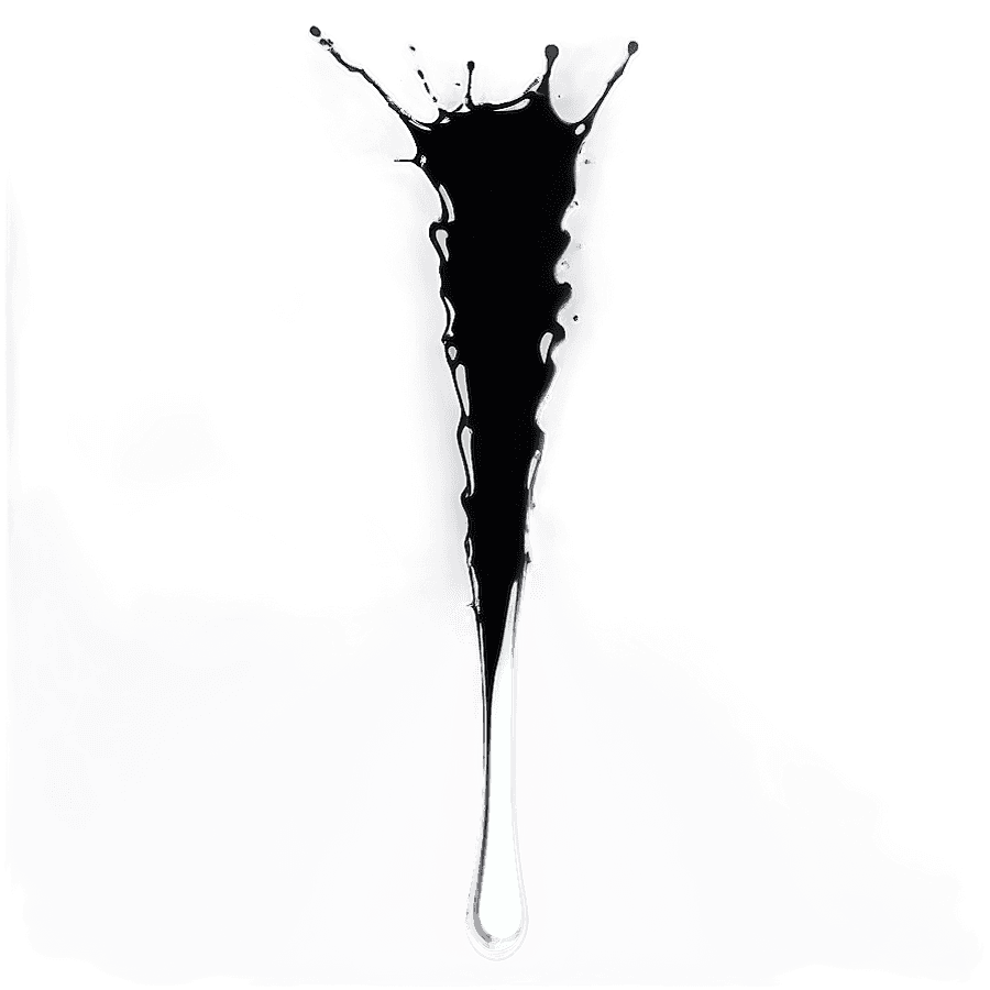 Black Color Splash PNG 06242024