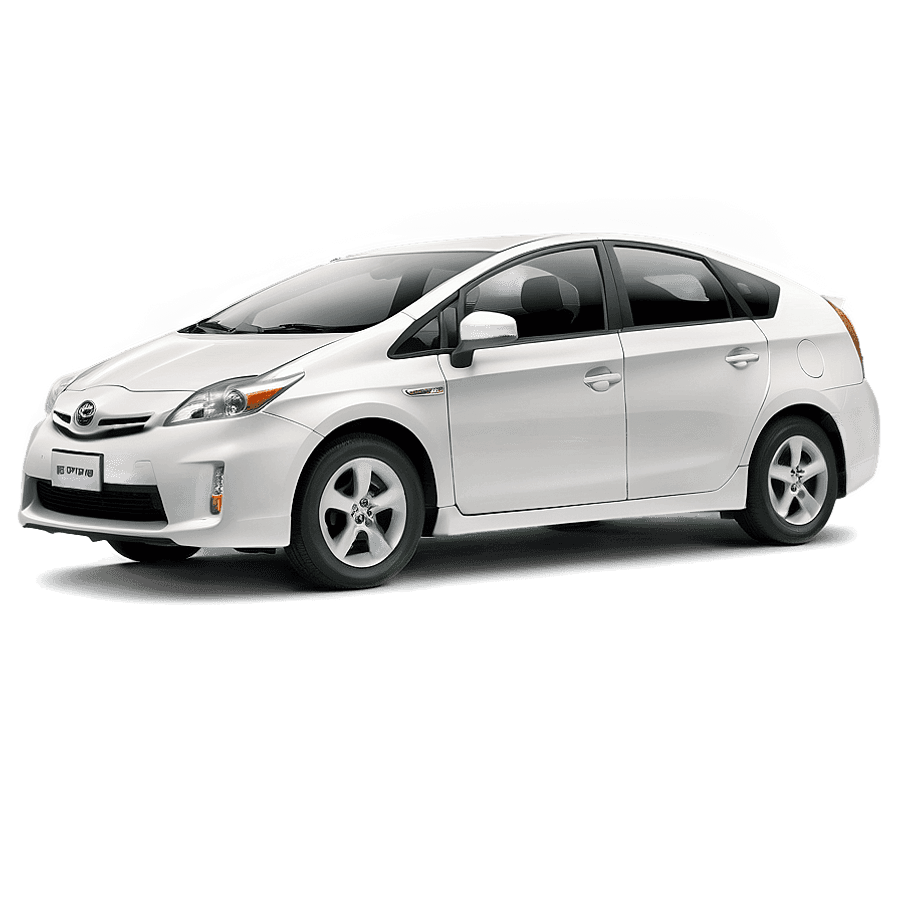Toyota Prius White Color PNG pkr