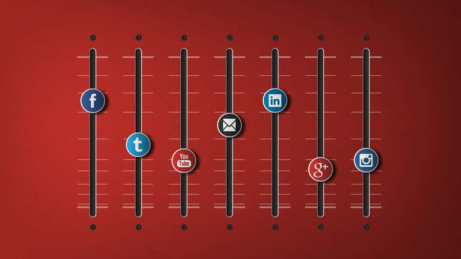1366x768 Social Baggrund Equalizer Wallpaper