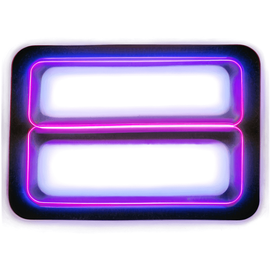 Neon Rectangle Effect PNG iwr57