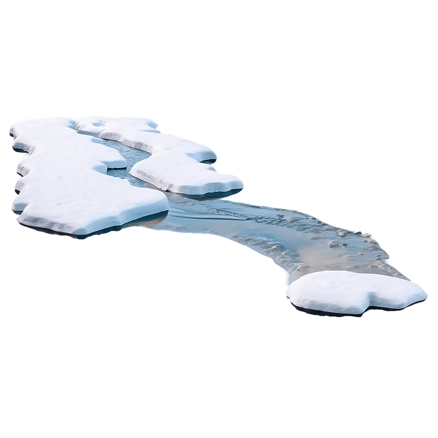 Frozen River in Winter PNG 05242024