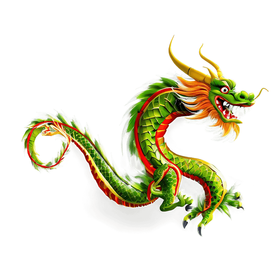Chinese Dragon with Bamboo Forest PNG 75
