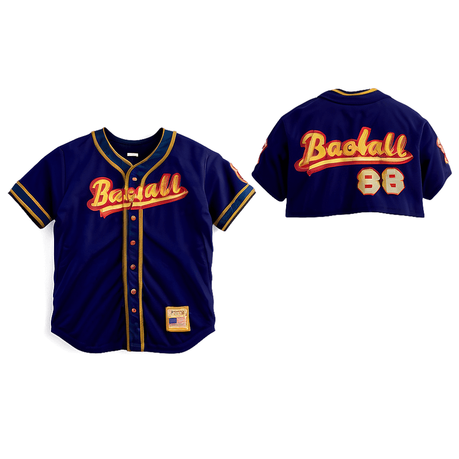 Retro Baseball Jersey PNG 69