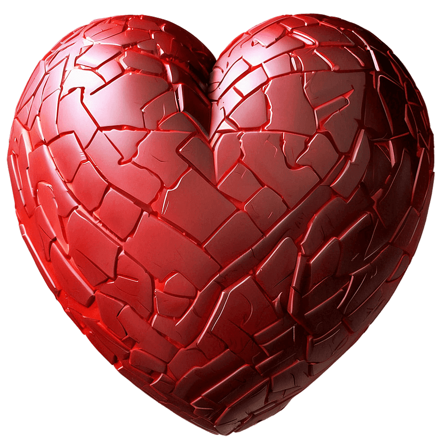 Romantic Anime Heart Illustration PNG 06242024