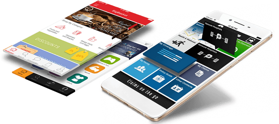 Mobile Apps Display Concept