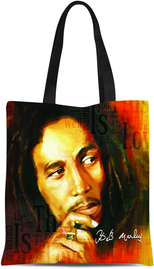 Bob Marley Tote Bag Artwork