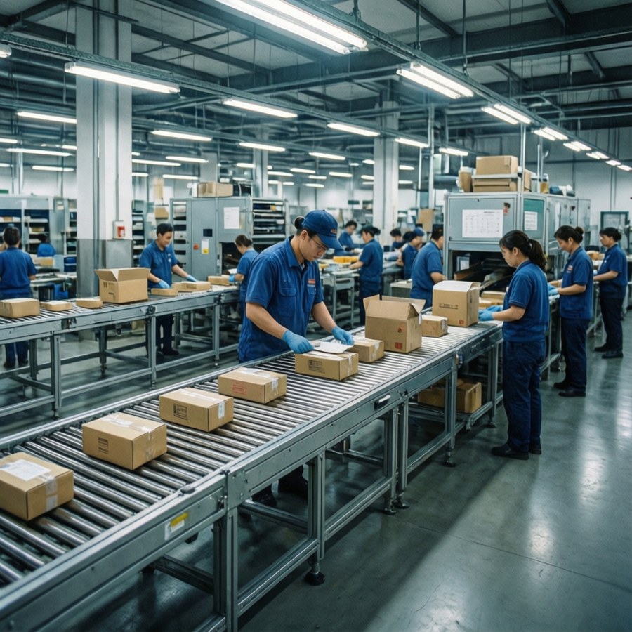 Modern Sorting Facility Wallpaper