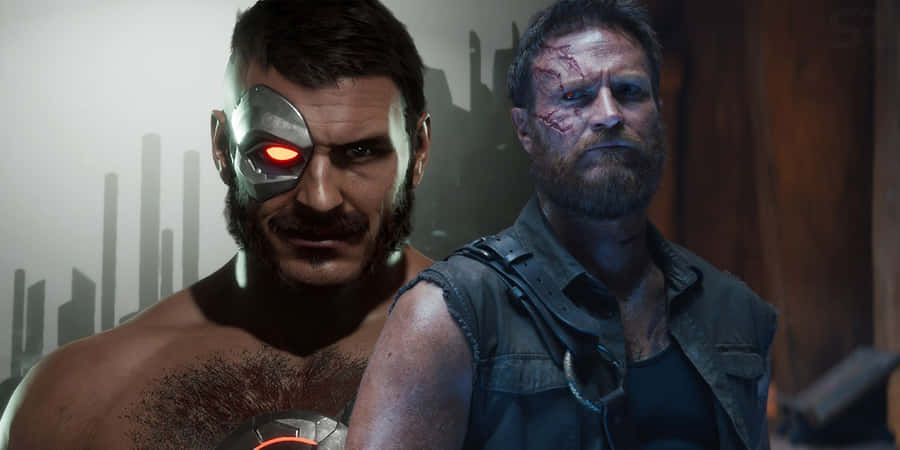 Papelde parede do Mortal Kombat Kano com dimensões de 2000 x 1000