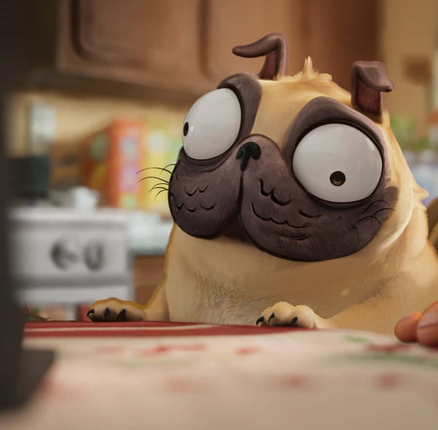 Monchithe Pug Curious Look
