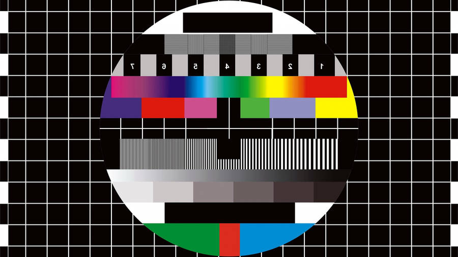 Monitor Screen Test Circular Pattern Display