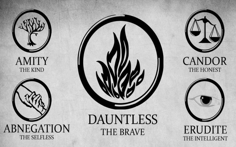 dauntless symbol black background