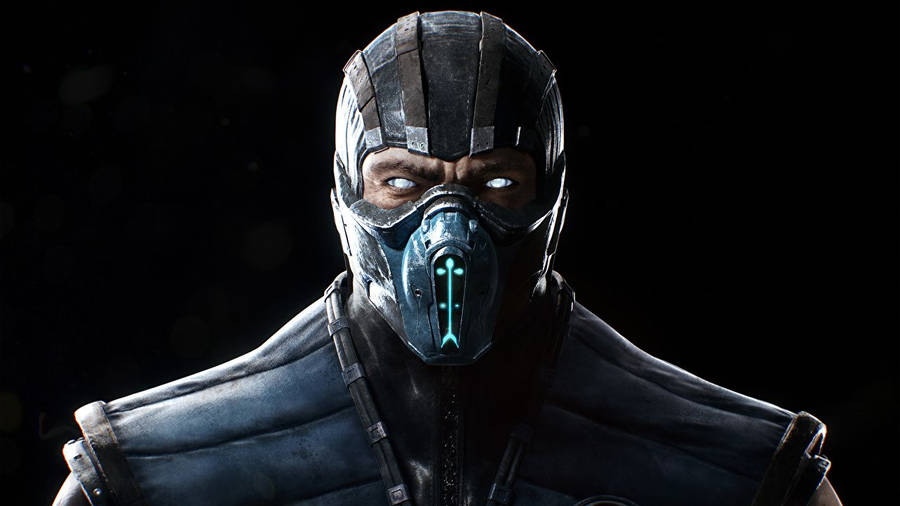 Download Mortal Kombat Subzero In Black Wallpaper | Wallpapers.com