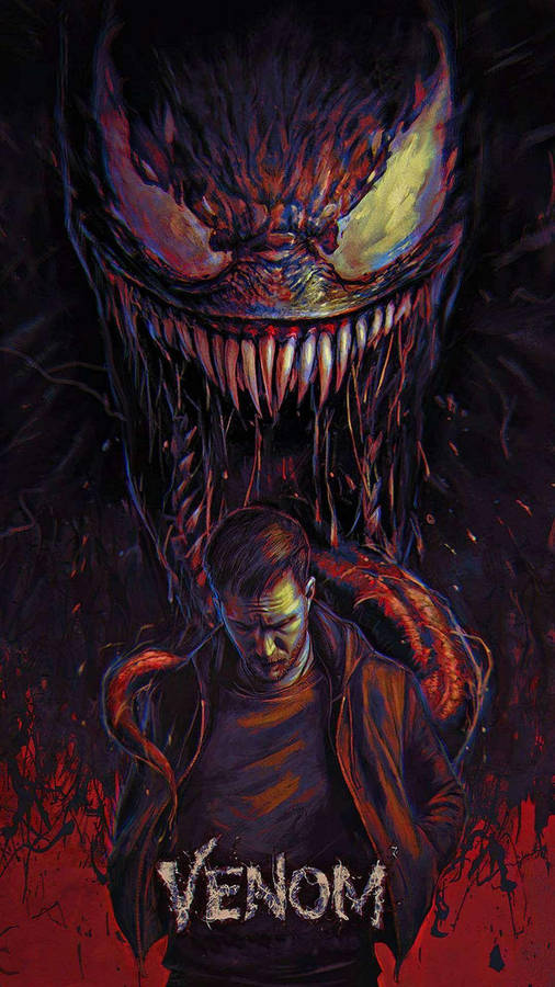 Download Movie Poster Venom Iphone Wallpaper | Wallpapers.com