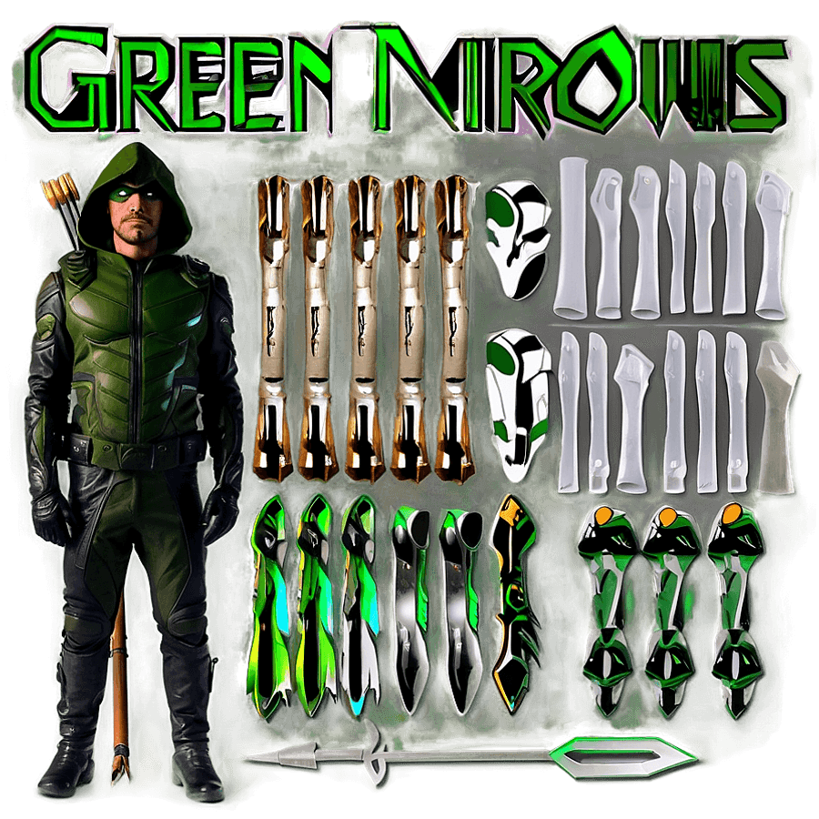 Green Arrow Villains PNG 05232024