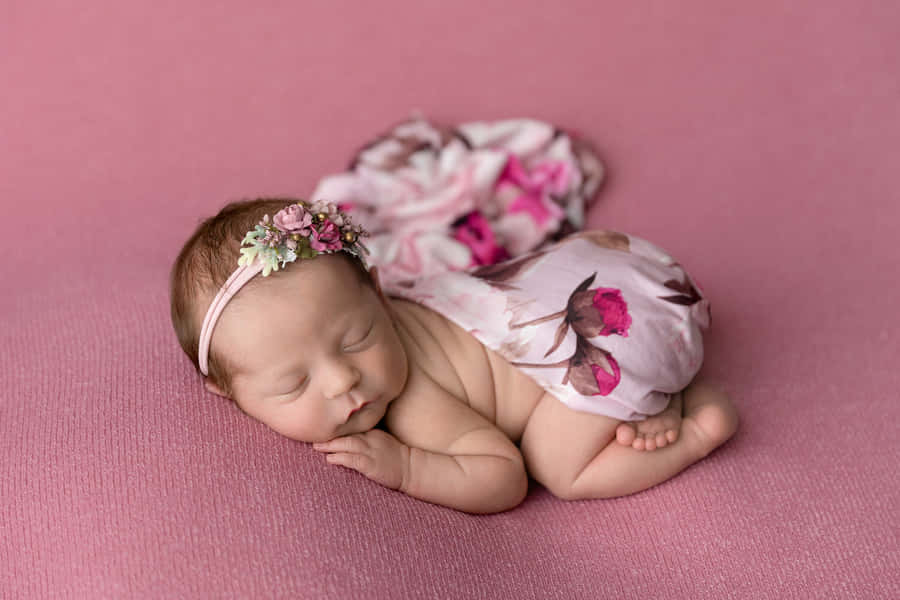 Adorabileneonato avvolto in una morbida coperta bianca