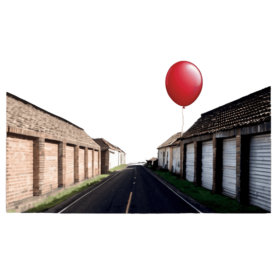 It Balloon in Dark Alley PNG not16