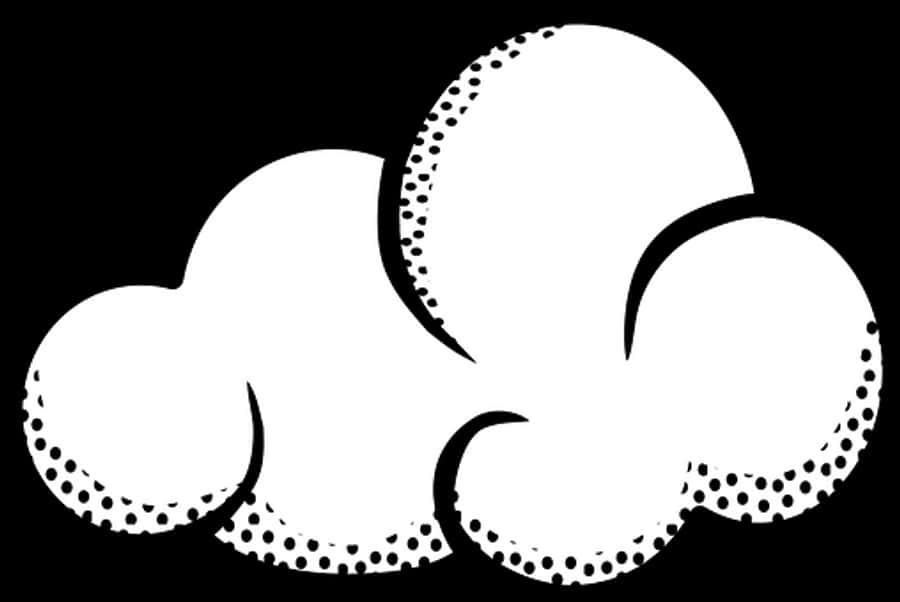 Stylized Cloud Vector Illustration