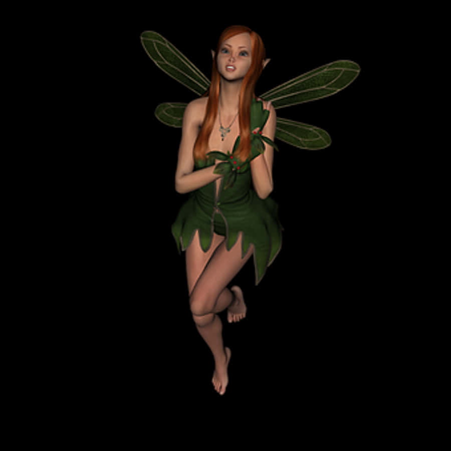 Fantasy Fairywith Dragonfly Wings