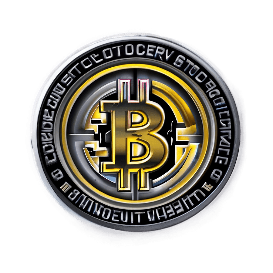 Digital Cryptocurrency Coins PNG nvb