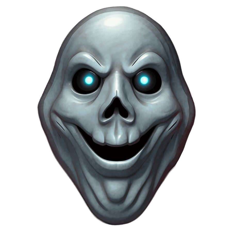 Stylized Ghost Face Art PNG 05252024